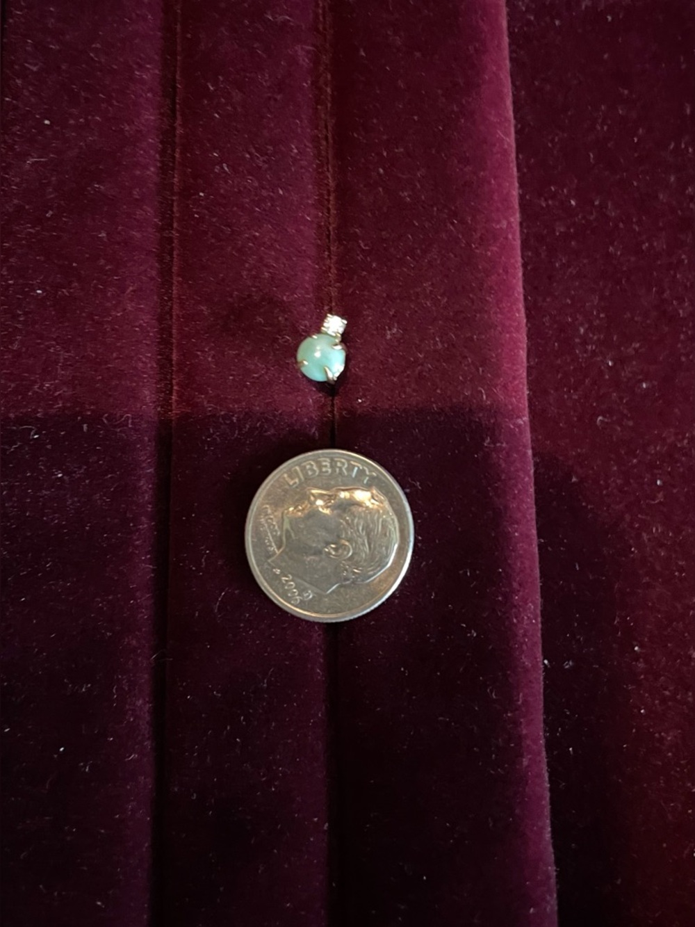 Jade & CZ Stud Earrings - Picture 8 of 8
